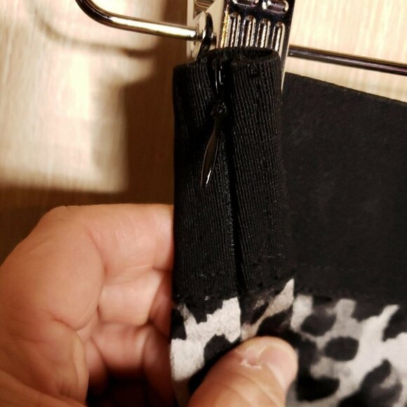 Grace Karin Womens Silver Animal Print Midi Skirt Small - Picture 4 of 7